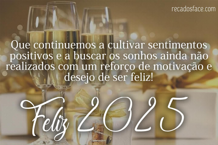 Mensagens de Feliz 2025 para Facebook e Instagram