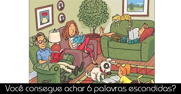 Localize 6 palavras na imagem